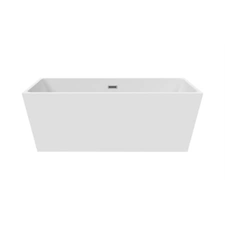 Castello Usa Sophia 63" Acrylic Freestanding Bathtub in White CB-37-63
